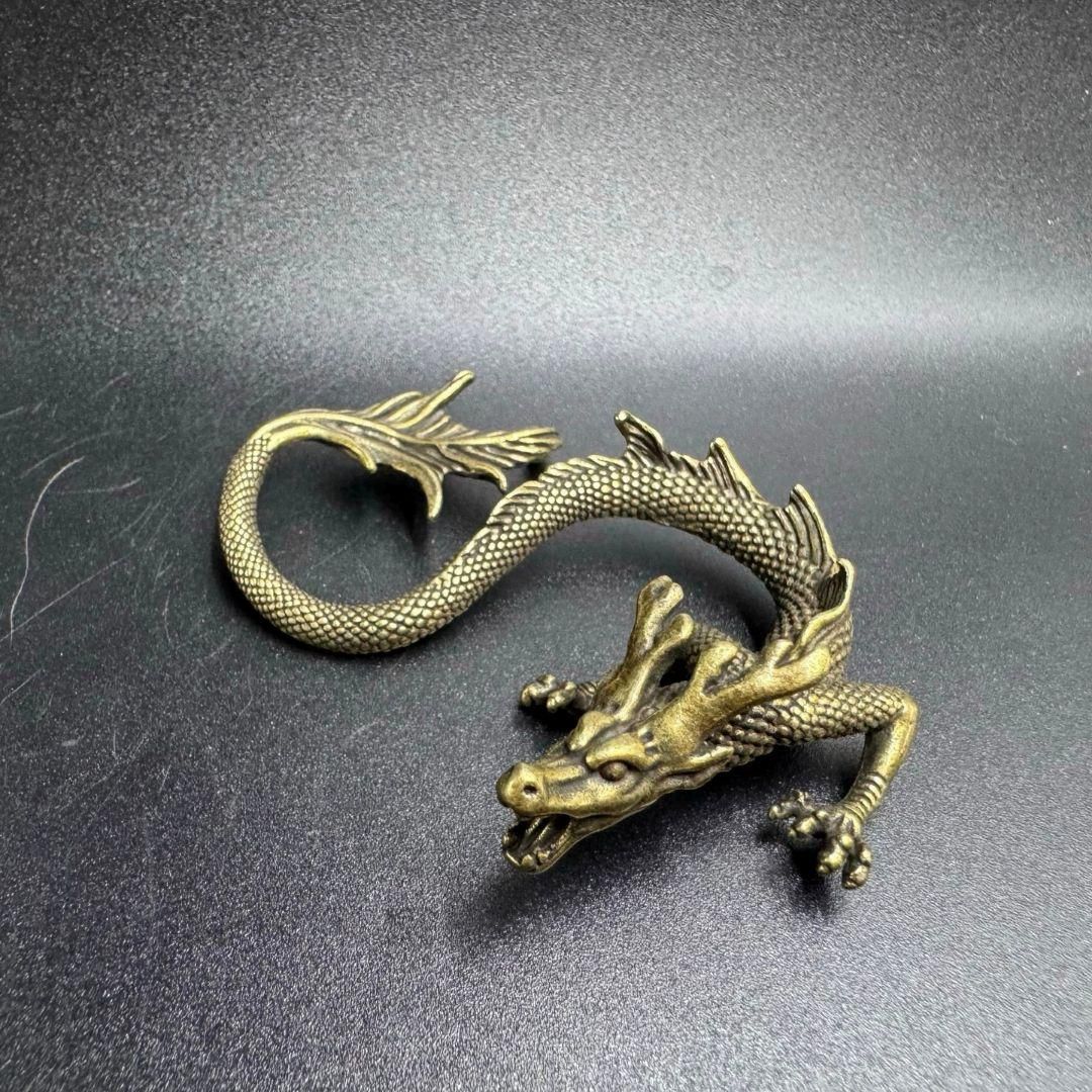 銅 細工 山海経神竜 茶道具 装飾品 工芸品 置物 銅 細工 駅竜 干支竜 茶道具 装飾品 工芸品 置物 - メルカリ