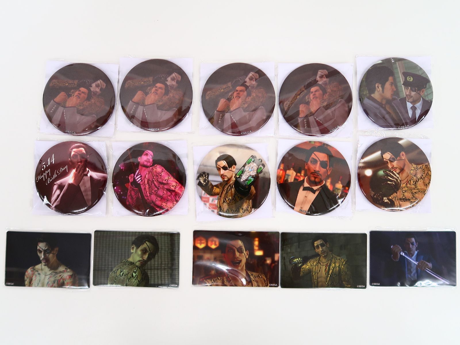 セット】セガラッキーくじONLINE 龍が如く 祝 生誕! 真島吾朗 J賞