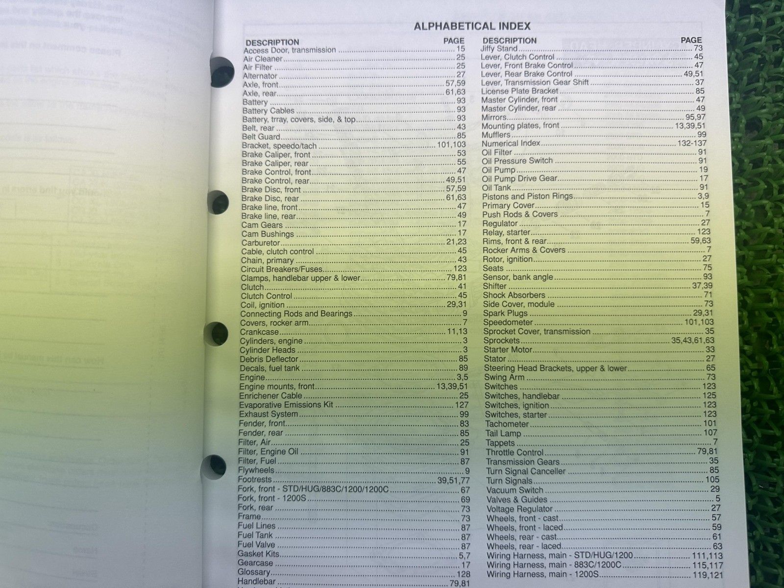 XLH パーツリスト 英語版 ハーレー 正規 バイク 整備書 スポーツスター 2000年XLHモデル 車検 パーツカタログ 整備書 yU