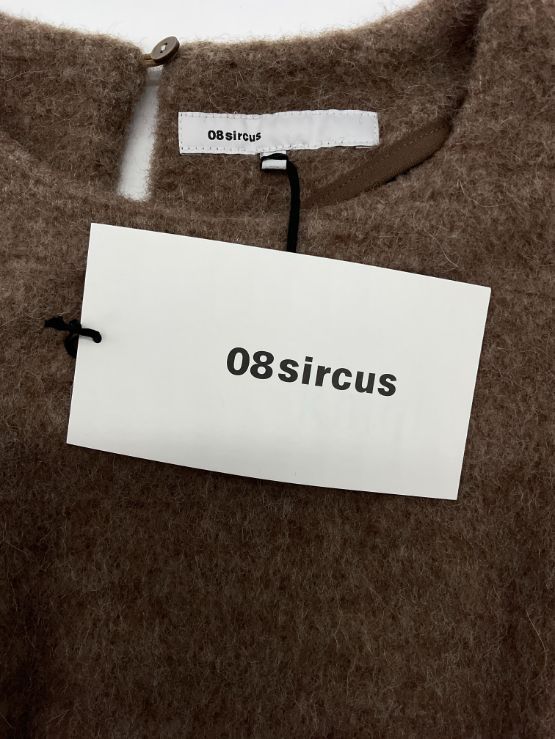 サイズM【新品】08 sircus アルパカシャギーポンチョ ブラウン お値引き交渉大歓迎】未使用 08 sircus ゼロエイトサーカス 1
