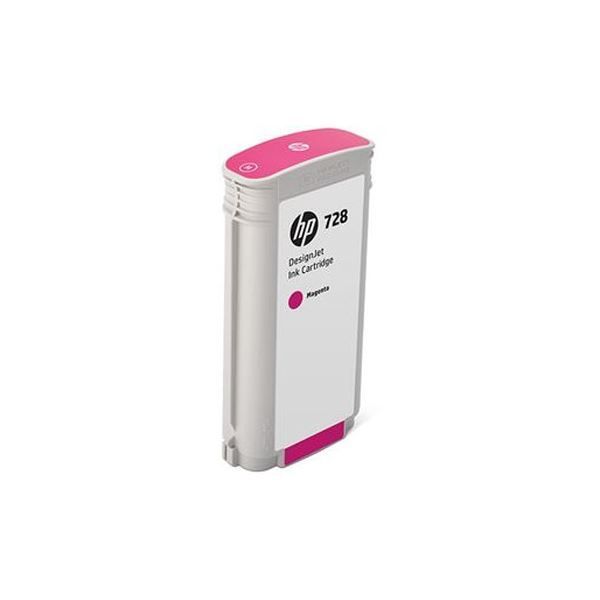 (まとめ）HP HP728 インクカートリッジマゼンタ 130ml F9J66A