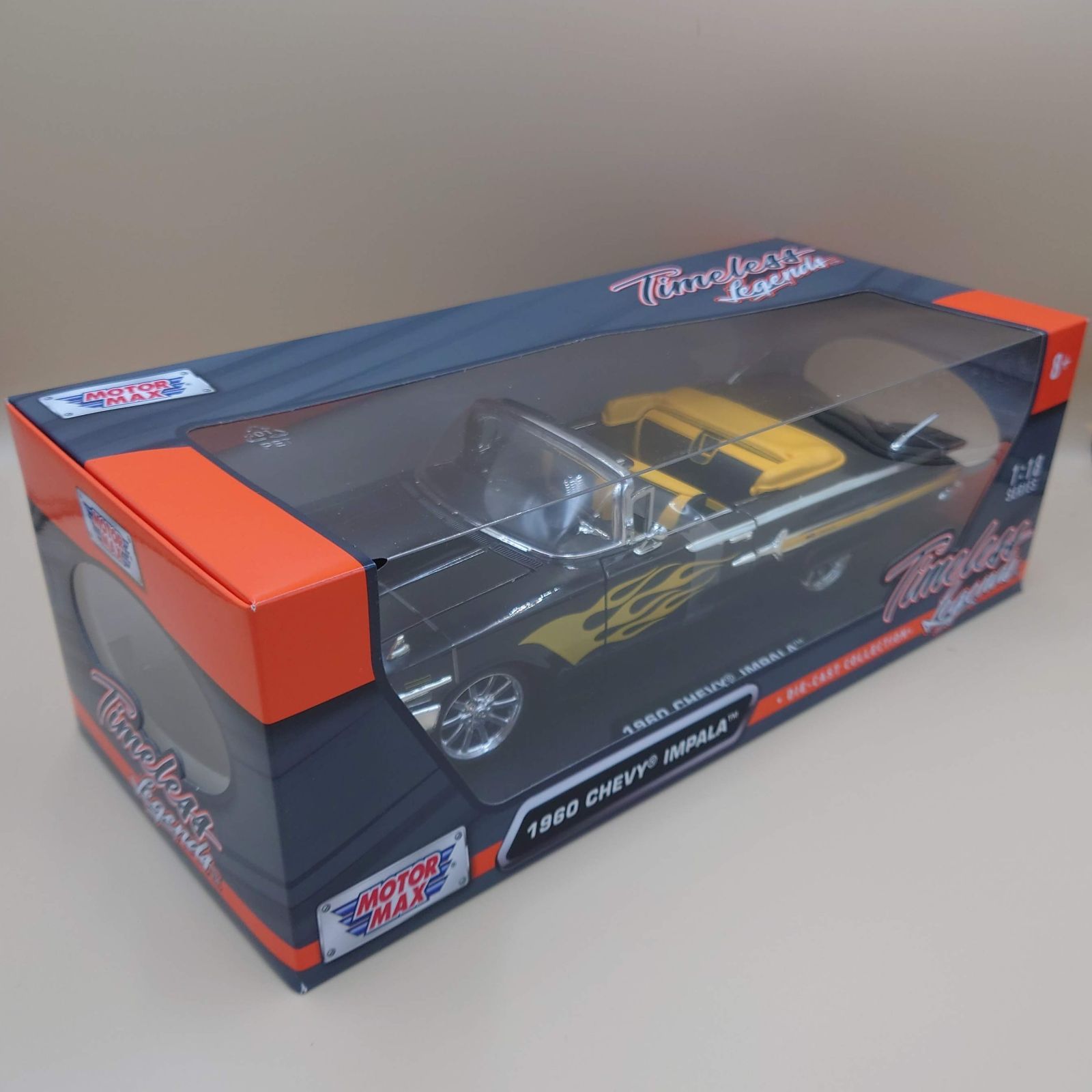 1/18 シェビーインパラ 1960 ブラック/フレーム 1960 MM製 1/18 シェビーインパラ 1960 ブラック/フレーム Chevy Impala