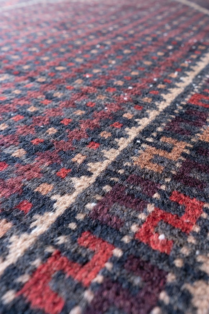 140×83cm トライバルラグ バルーチ族 ヴィンテージラグ ペルシャ絨毯