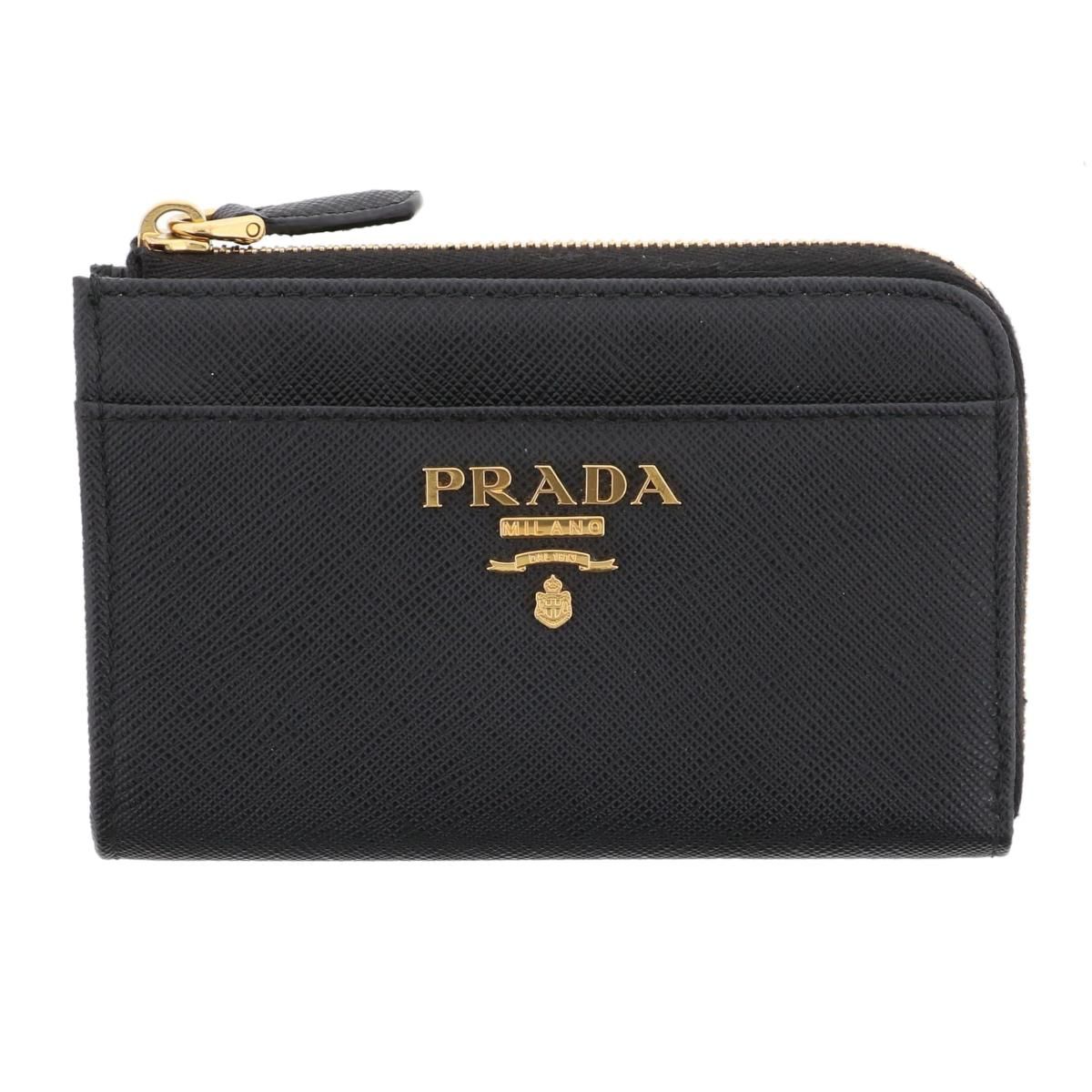 PRADA ブラック 二つ折り財布 キルティング ✨付属品付✨プラダ 長財布