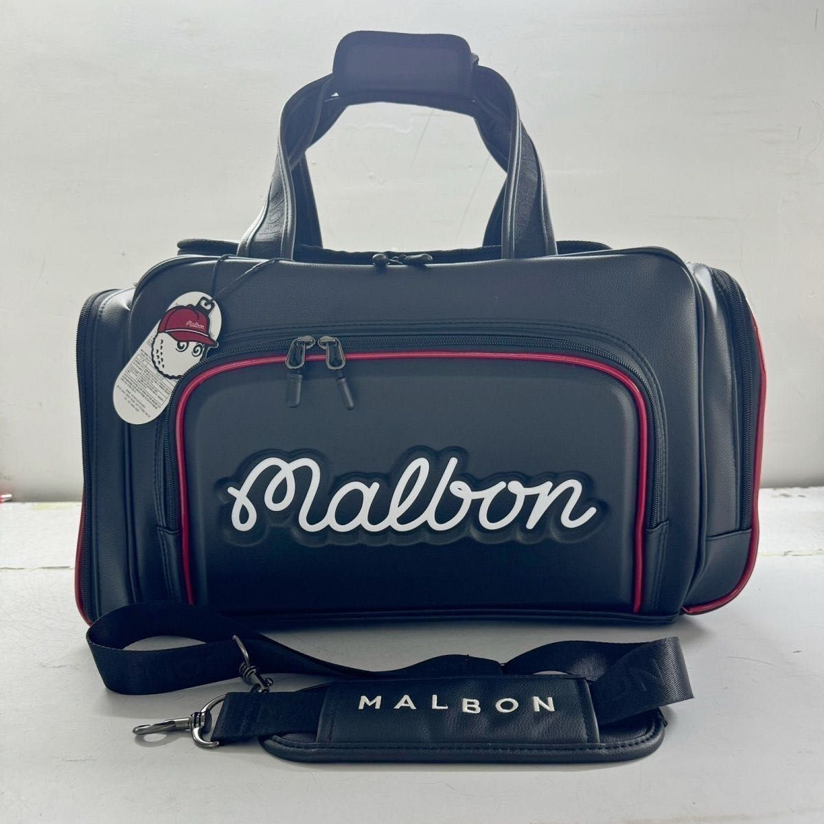 Malbon マルボンゴルフ ブラックボストンバッグ ショルダーバッグ