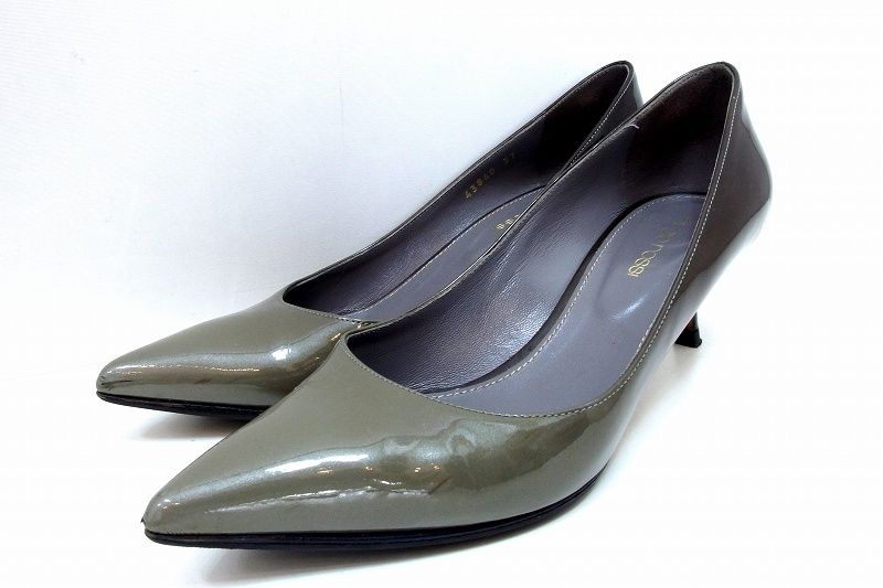 定価16万セルジオロッシSergio rossi ヒールパンプスパイソン37
