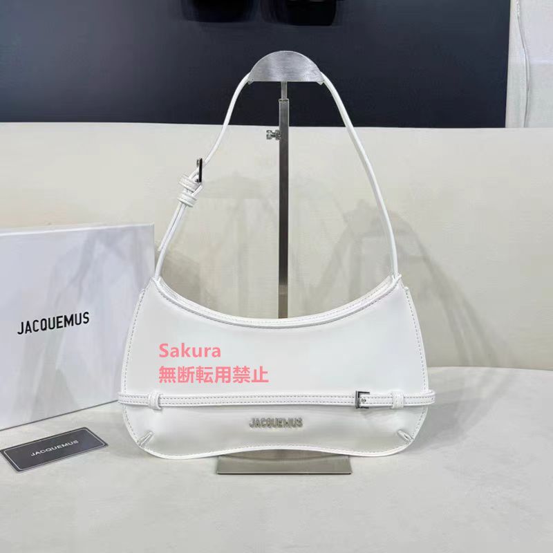 ♡美品♡ ジャックムス JACQUEMUS レディース ホワイト ショルダーバッグトートバッグ ハンドバッグ