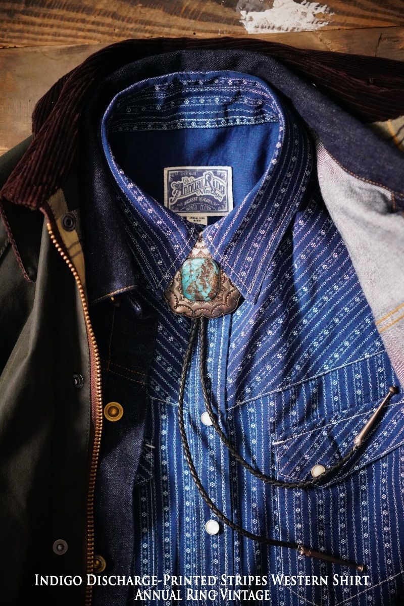 本格派 ヴィンテージ 復刻 6oz インディゴ染 ウエスタンシャツ 藍染 サイズS～2XL メンズ ロカビリー レトロ デニム ブルー MZT559