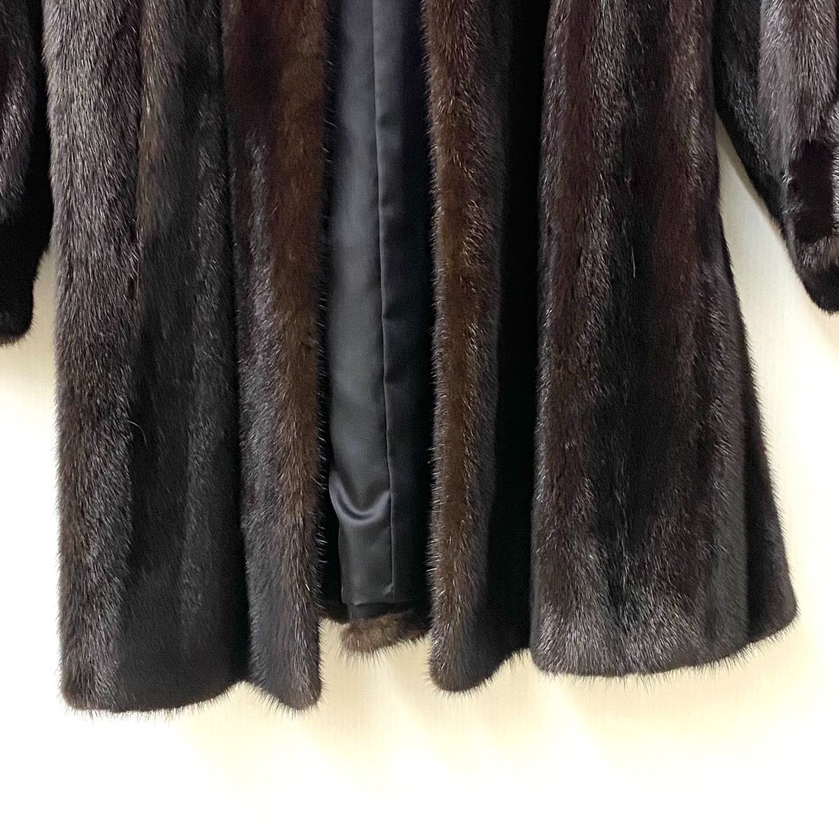 BLACK GLAMA ブラック グラマー ミンク 毛皮 コート 茶色 ブラウン