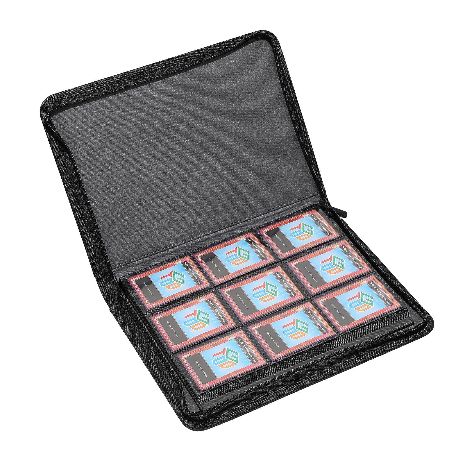 おもちゃの神様 カードファイル カードフォルダー 横入れ ポケカ 遊戯王 MTG デュエマ などすべてのトレカに対応 (リフィル固定)