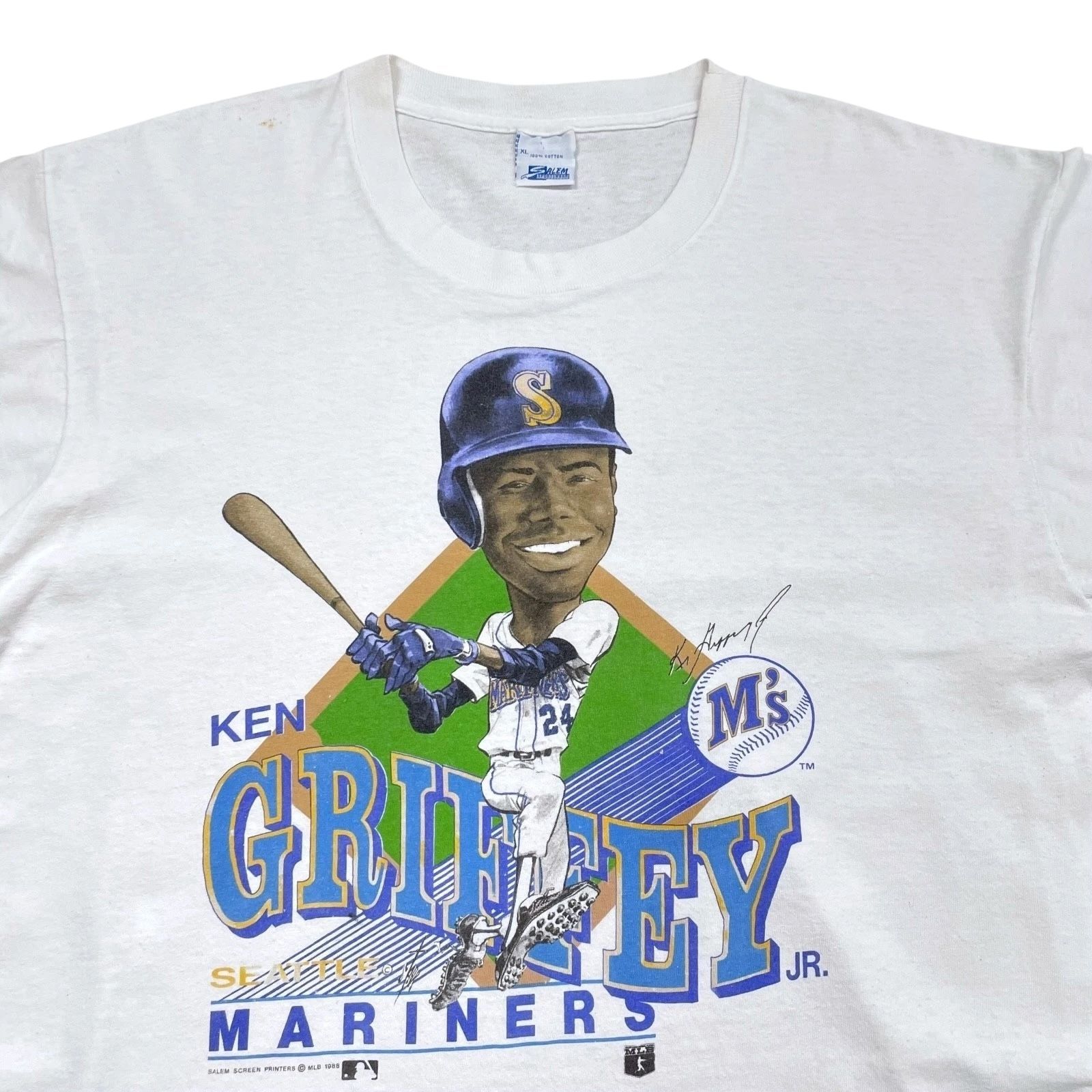 シアトル・マリナーズ グリフィー Tシャツ M 80s MLB シアトル・マリナーズ グリフィー 1988 セーラム