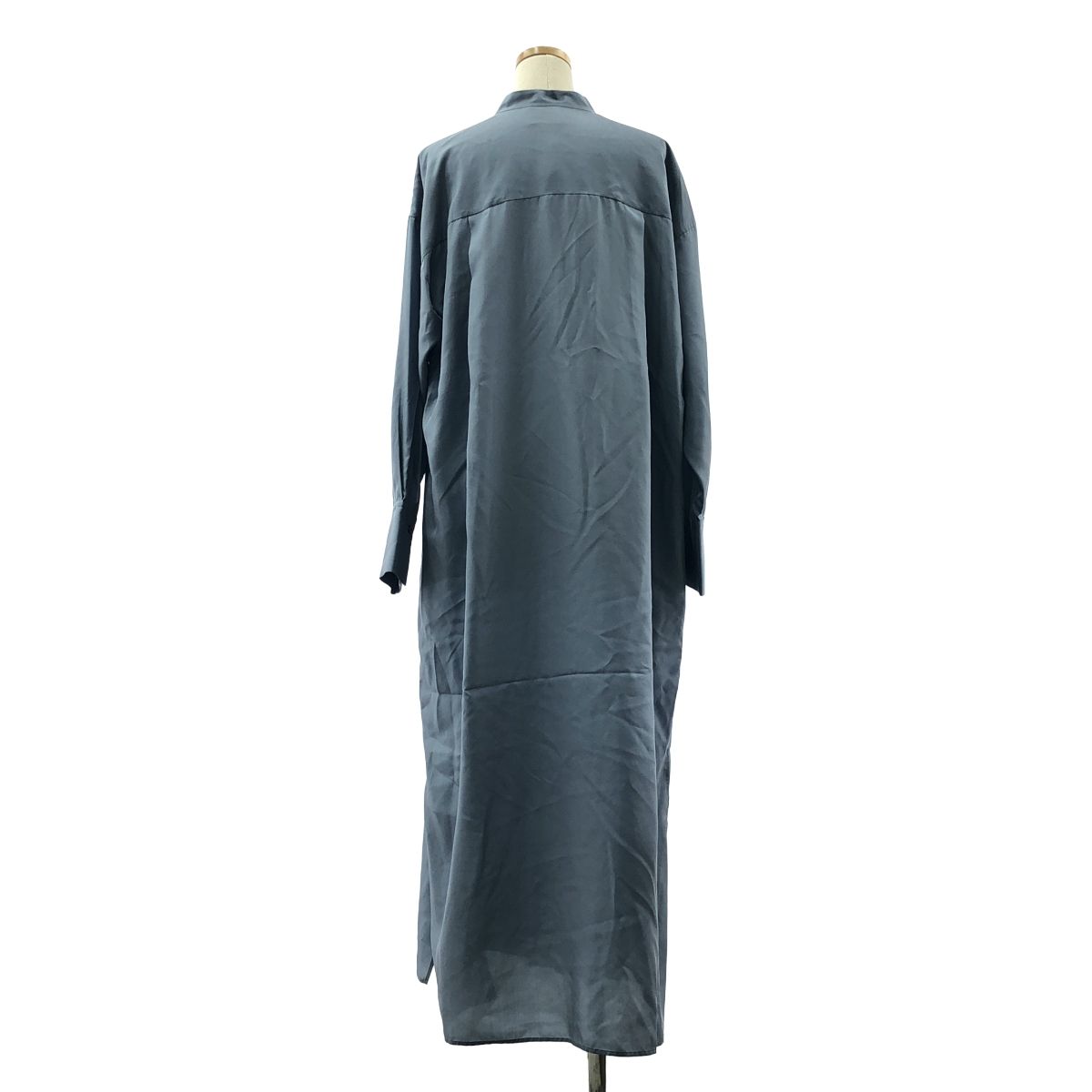 美品】 loin. / ロワン | シルク シャツ スリット ロングワンピース  