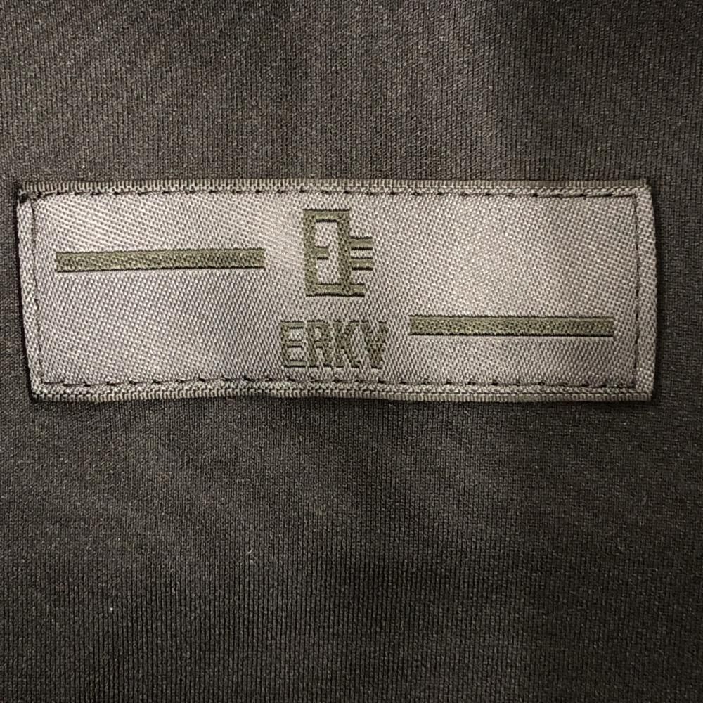 美品】ユーロケンビー パーカー 黒 ハーフジップ ERKV メンズ L ゴルフ 