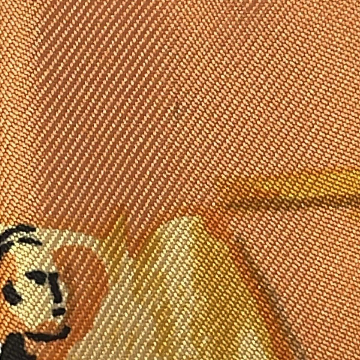 HERMES(エルメス) スカーフ美品 プチカレ オレンジ×ブルー×マルチ  