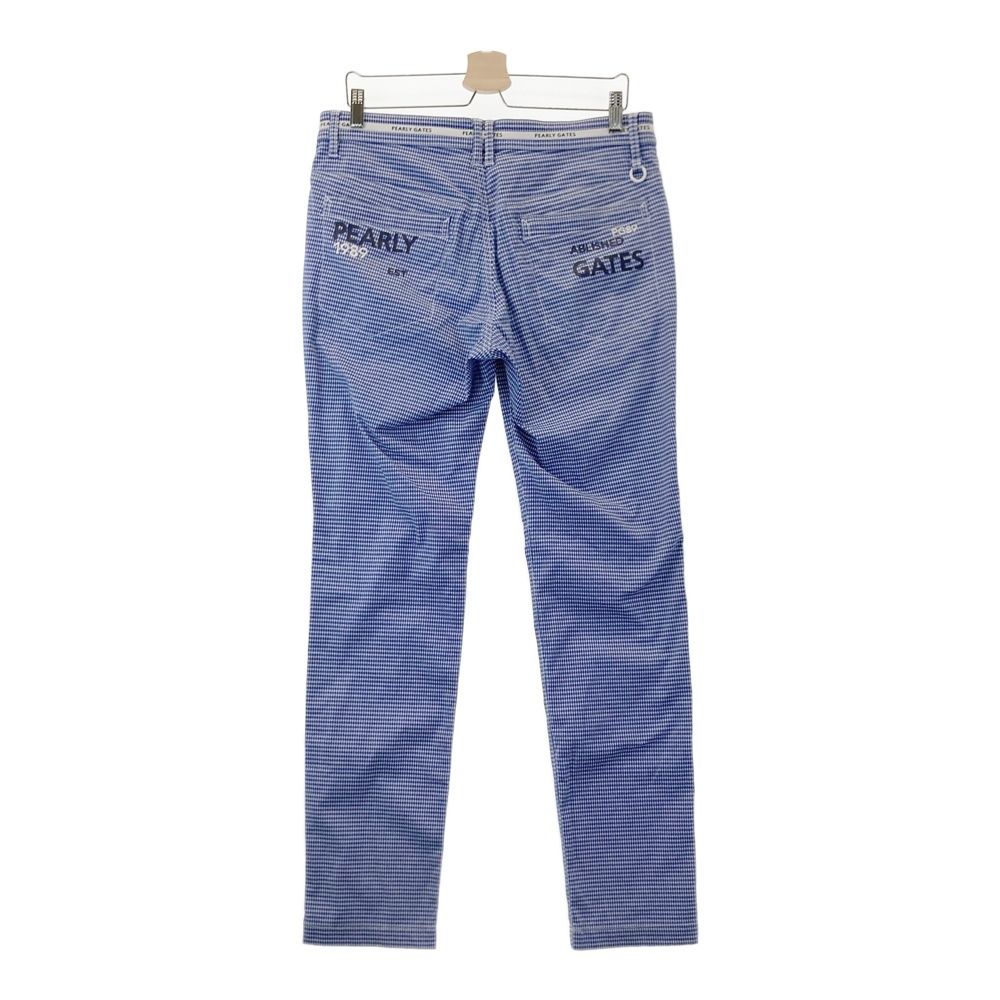 サイズ：5 PEARLY GATES パーリーゲイツ ストレッチパンツ 総柄 ブルー