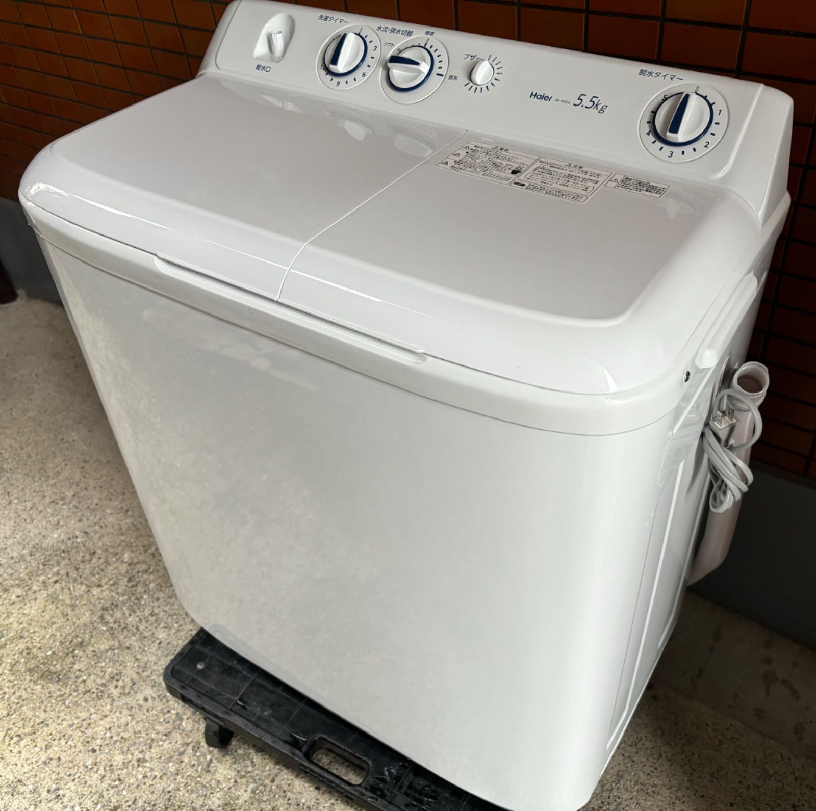 ◇Haier 二層式洗濯機 5.5kg JW-W55G - メルカリ