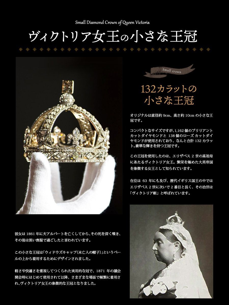 L018 ヴィクトリア女王の小さな王冠 【ピィアース正規品】 東京銀座