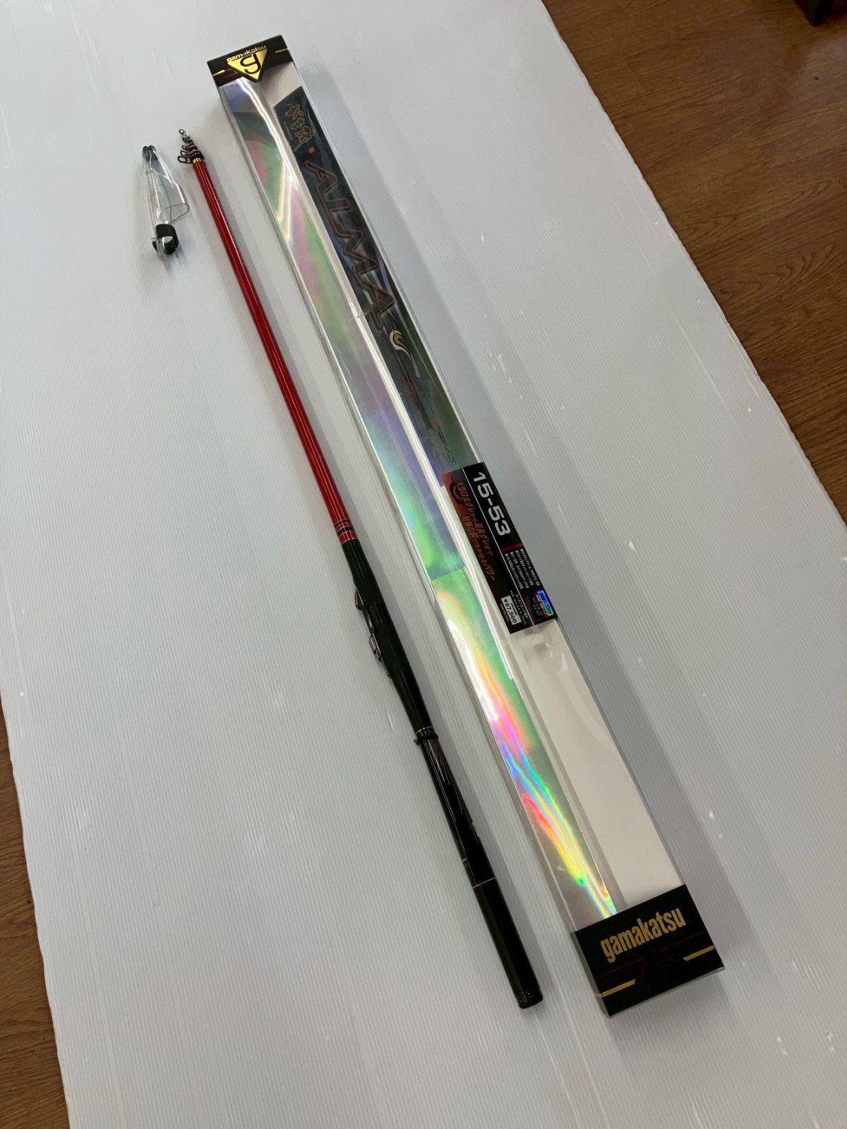 がまかつ gamakatsu がま磯ALMA15-53 補修有り 12 磯竿 グレ フカセ 尾長グレ