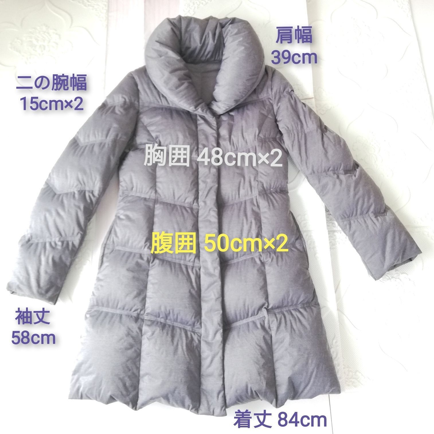 ☆超美品☆レディース グレー ダウンコート Mサイズ オットー ダウン90 