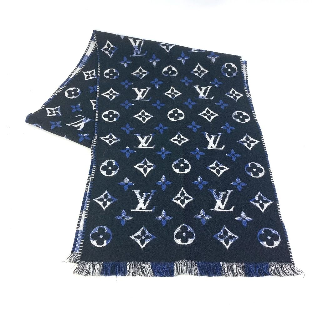 美品★LOUIS VUITTON エシャルプ ・プティ ダミエ マフラー ウール LOUIS VUITTON ルイヴィトン マフラー エシャルプ プティ ダミエ