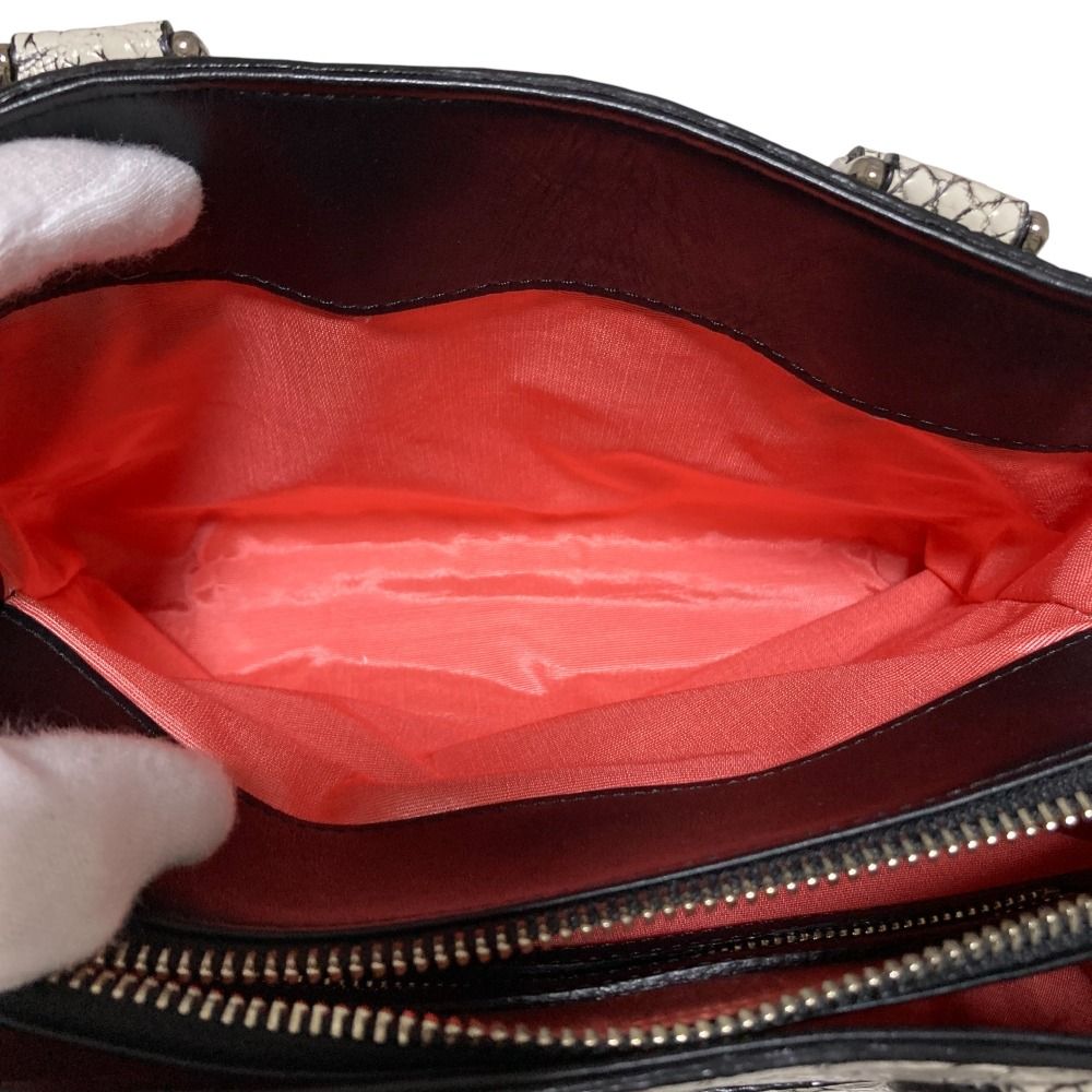 良品 CROIX ROYAL クロワロイヤル JRA クロコダイルレザー 目地染め  