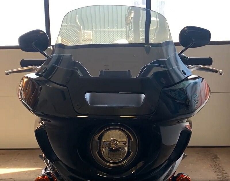 ラージ ウィンドシールド ダークグレー ベント 有り 以降FXLRST FXRST