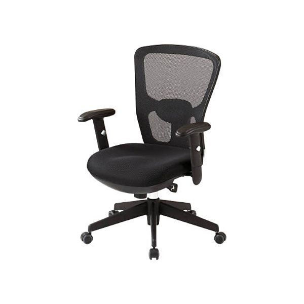 TRUSCO オフィスチェア 背面メッシュタイプ肘付 MC-5A 1脚 組立式