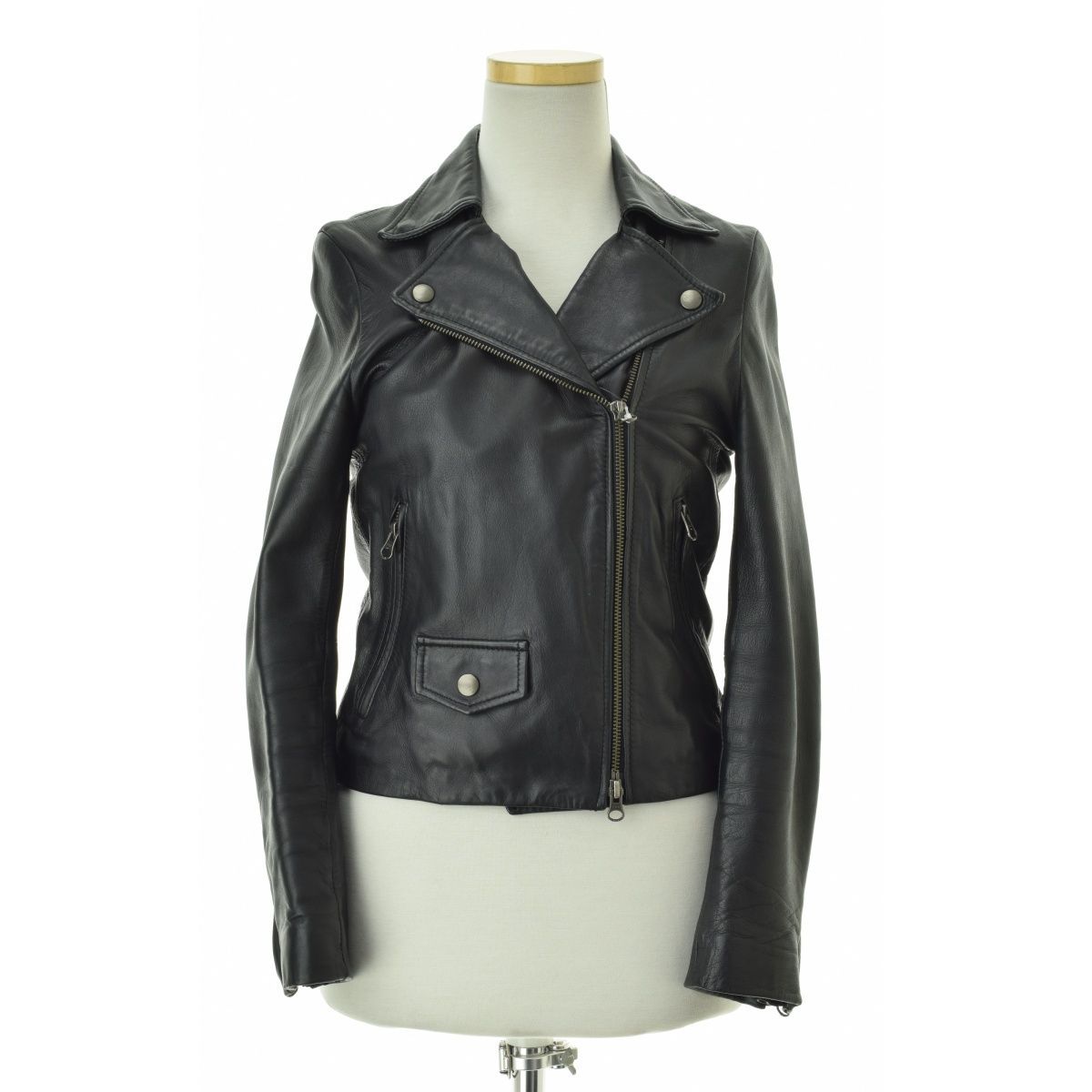 STUDIOUS】206152001 シープスキンダブルライダースジャケット - メルカリ 