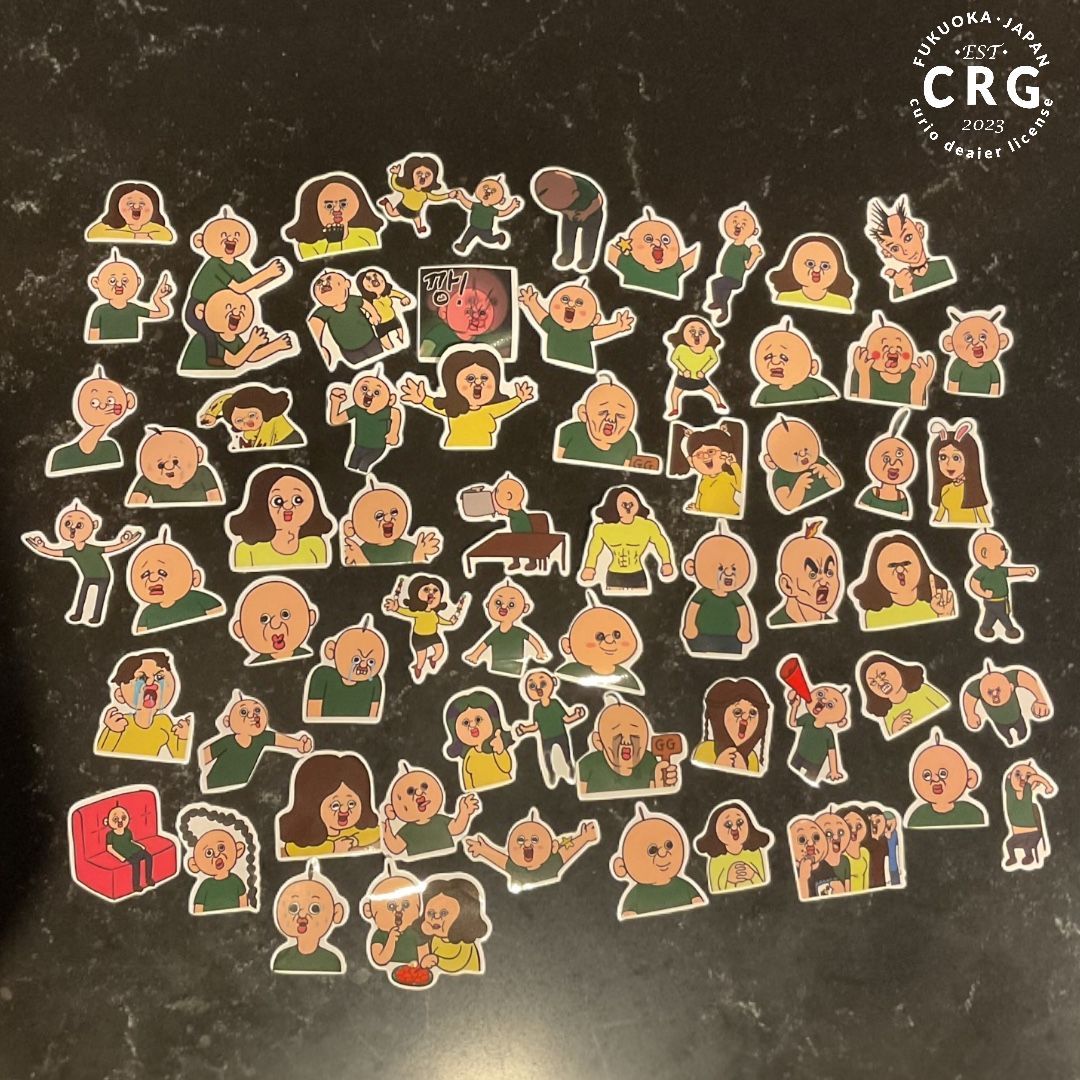 パンパンくんの日常 ステッカー シール 60枚 韓国 幸せ家族 - メルカリ