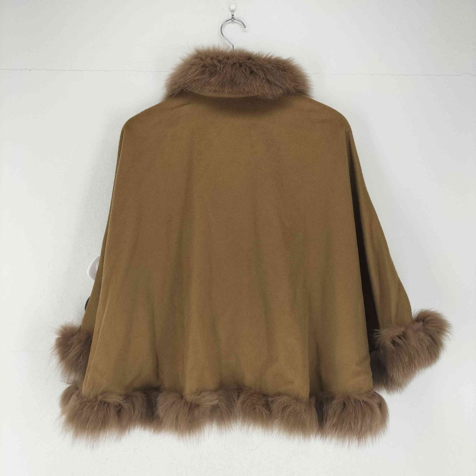 サガファーズ SAGA FURS カシミヤ100 ブルーフォックスポンチョ  