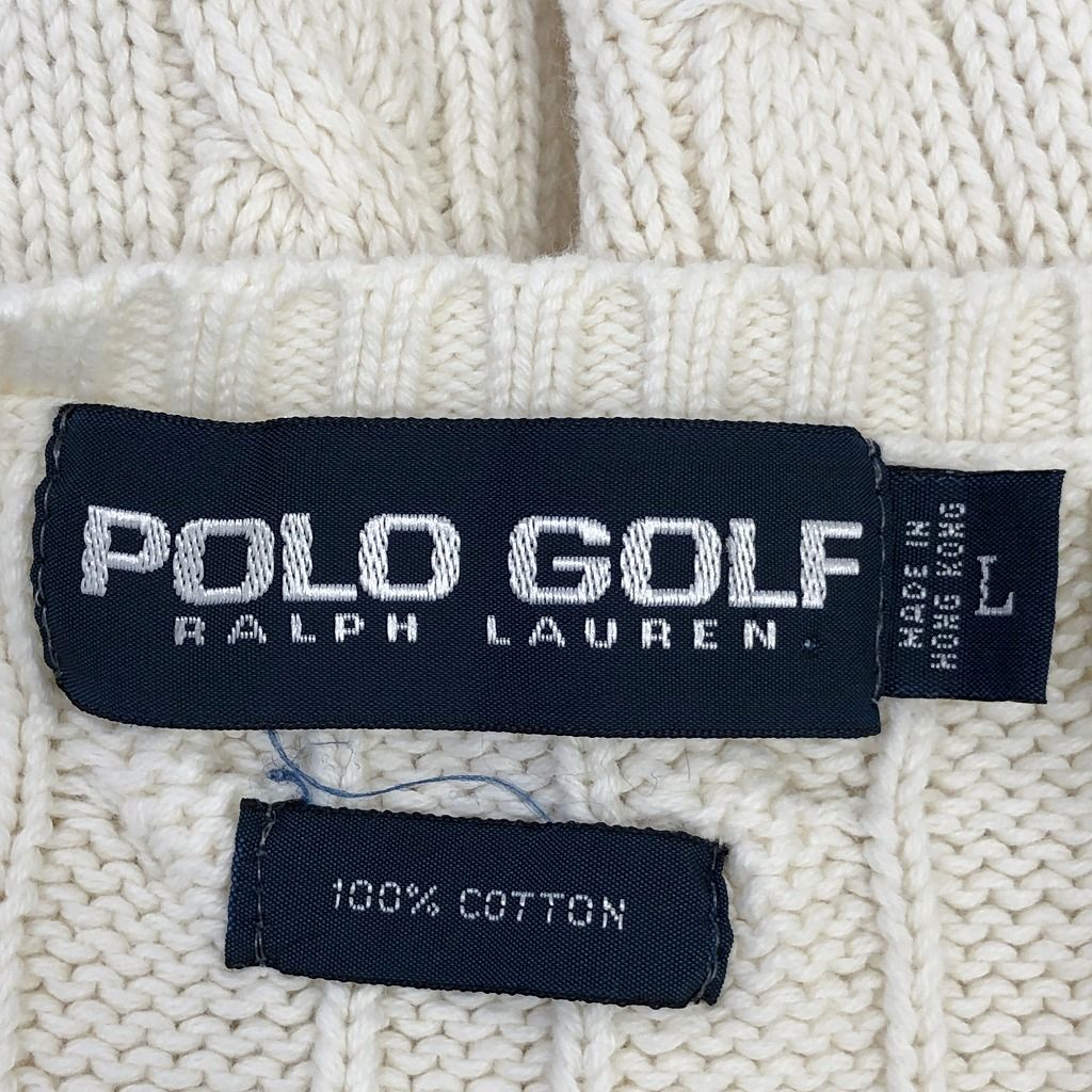 POLO GOLF ポロゴルフ ケーブル編み コットンニット ベスト アメカジ