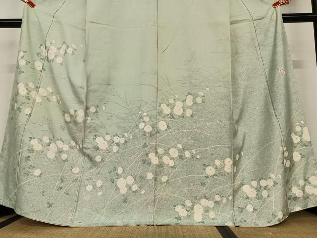 平和屋着物○石川県指定無形文化財 牛首紬 白山工房 手織り 訪問着