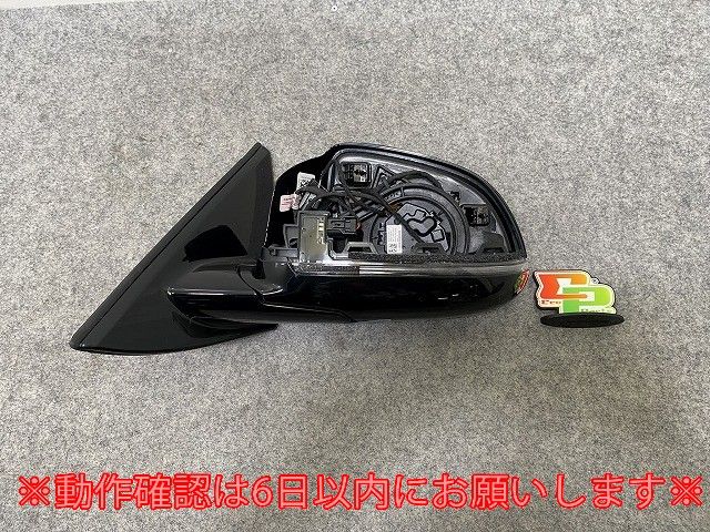 !X6 F16 純正 左 ドアミラー ウインカー付 A135633 ブラック ソリッド BMW 144236