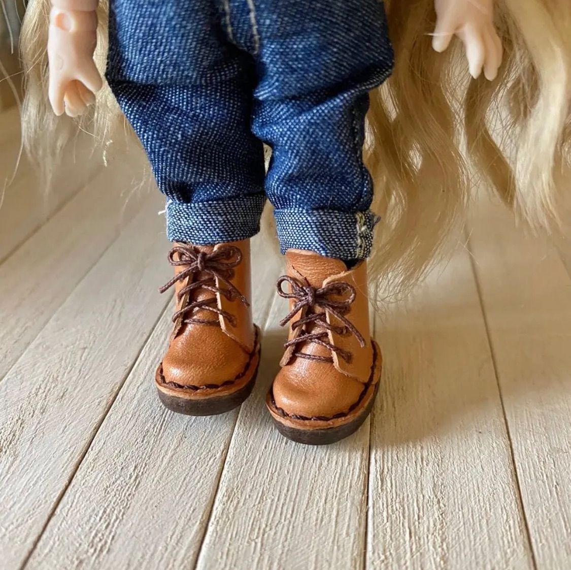 オビツ11 ねんどろいど ミディブライス イーマリー本革ドール靴 - メルカリ