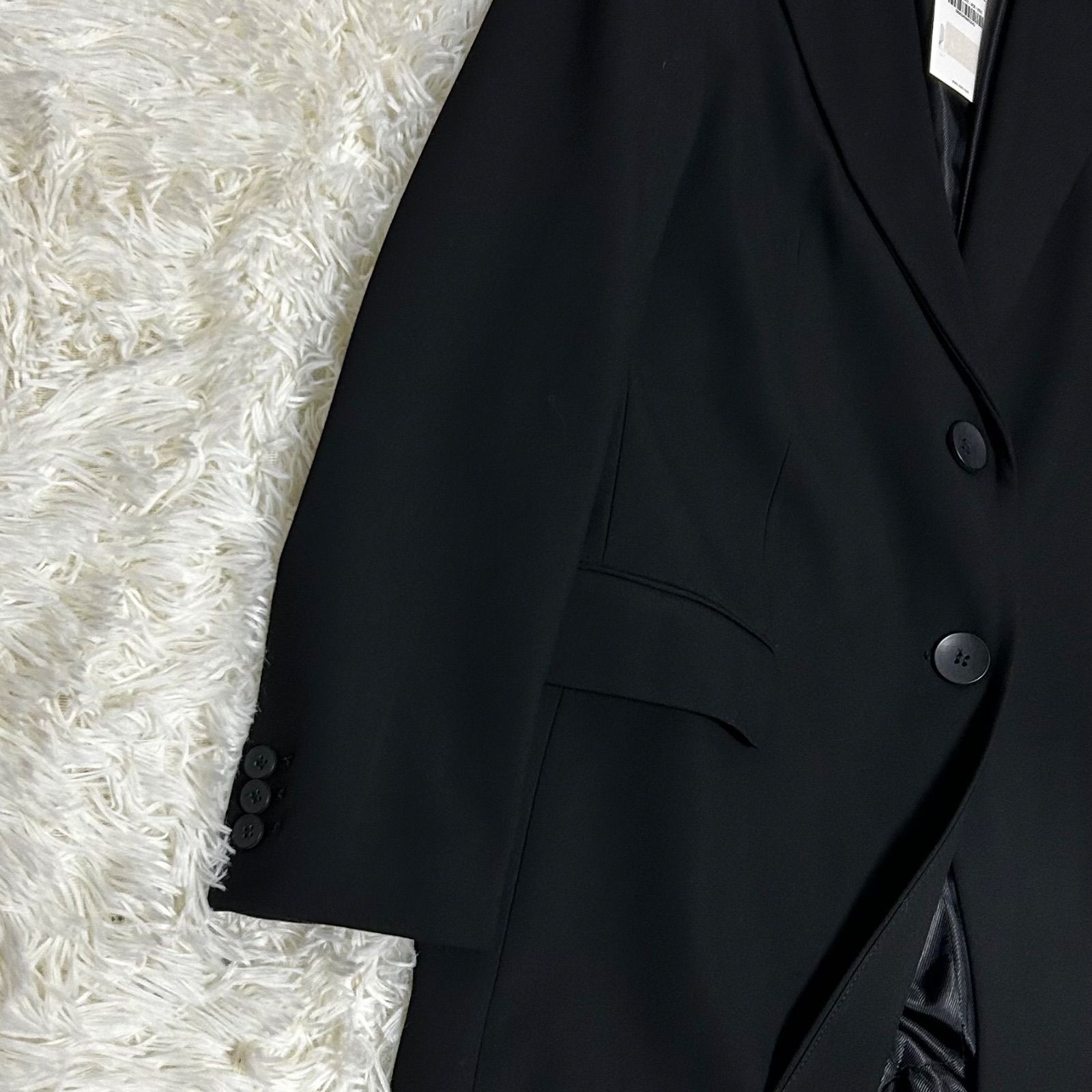 新品未使用タグ付き ZARA ザラ ロングチェスターコート ブラック L 