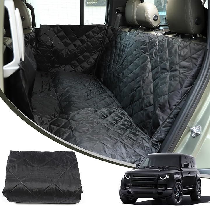 METYOUCAR 互換品 ランドローバー ディフェンダー 110 2020～2025に適用 ペットマット ペット用 ドライブシート車ペットシート 後部座席 取付簡単 折り畳み式 汚れ防止 防水 耐摩 滑り止め 内装パーツ カスタム アクセサリー
