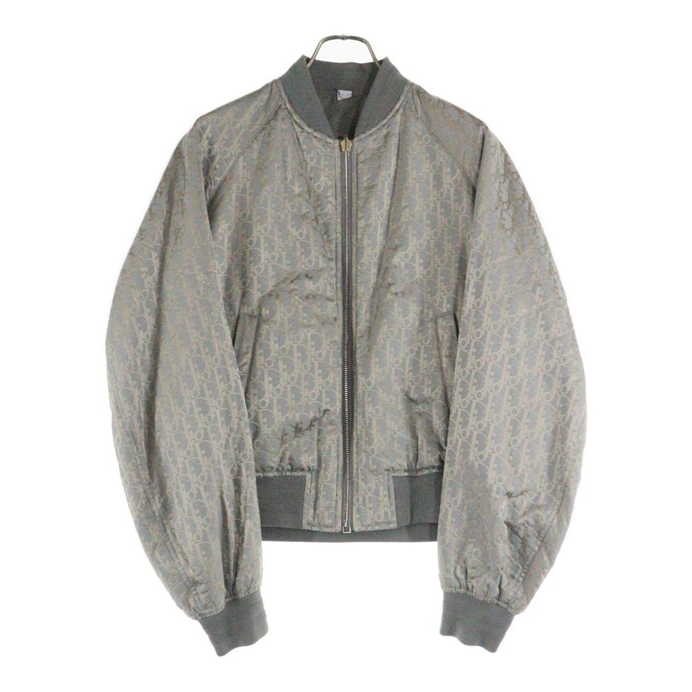DIOR ディオール Oblique Reversible Bomber Jacket オブリーク柄リバーシブルブルゾン ボンバージャケット グレー 183C432A5043