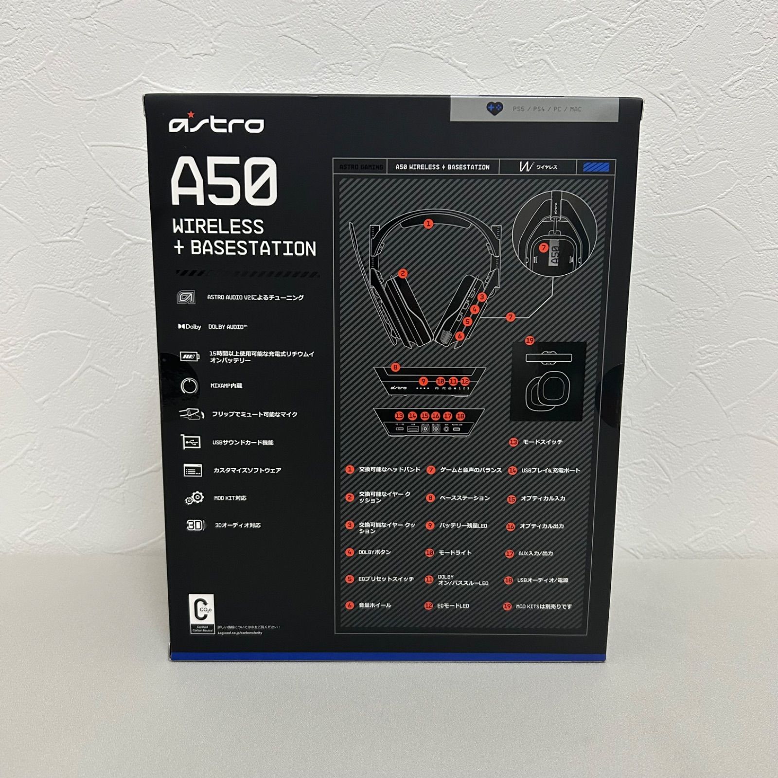 ロジクール logicool A50WL-002 ゲーミングヘッドセット ベース ステーション ASTRO A50 ヘッドホン