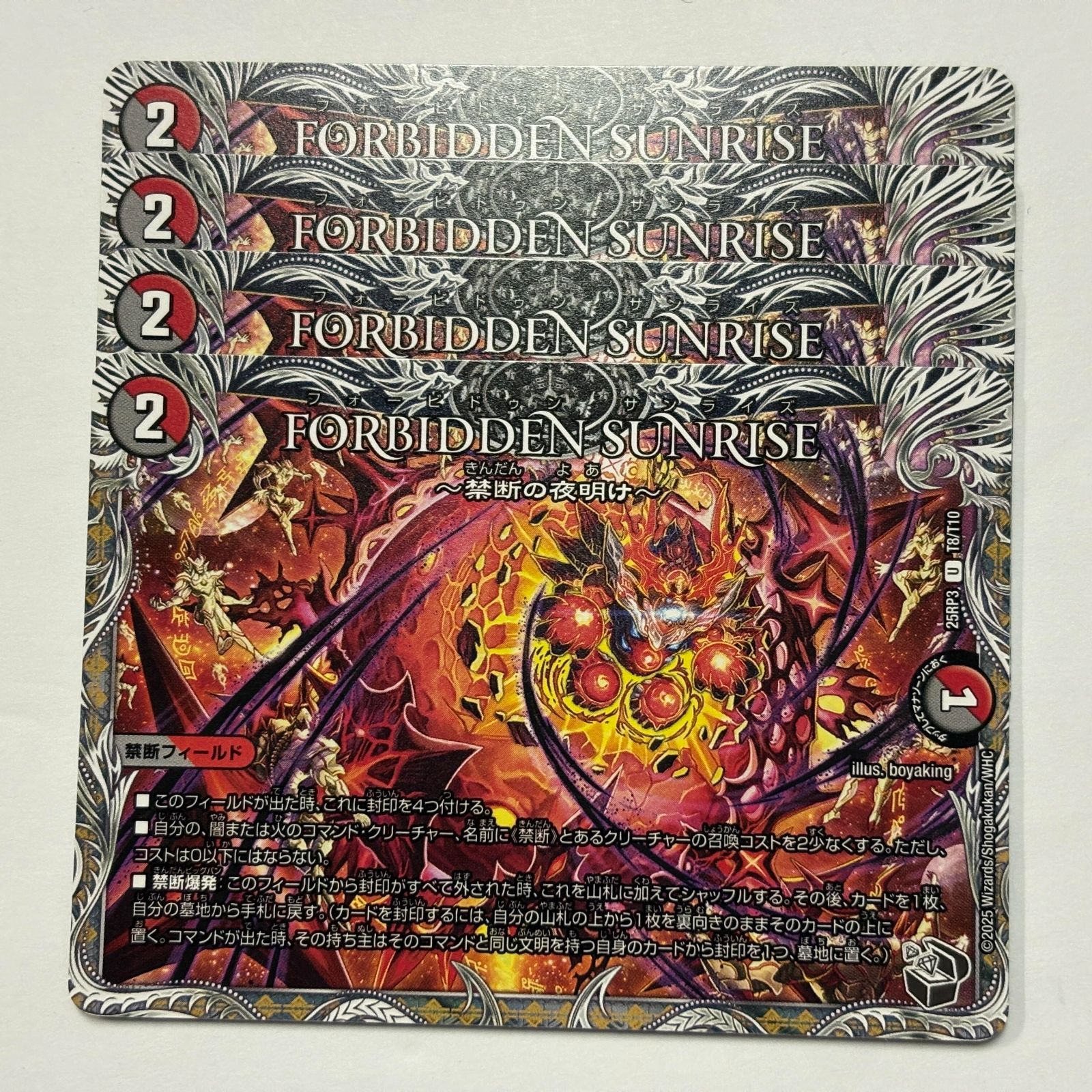 25RP3T8 FORBIDDEN SUNRISE ～禁断の夜明け～ 黒 4枚 - メルカリ