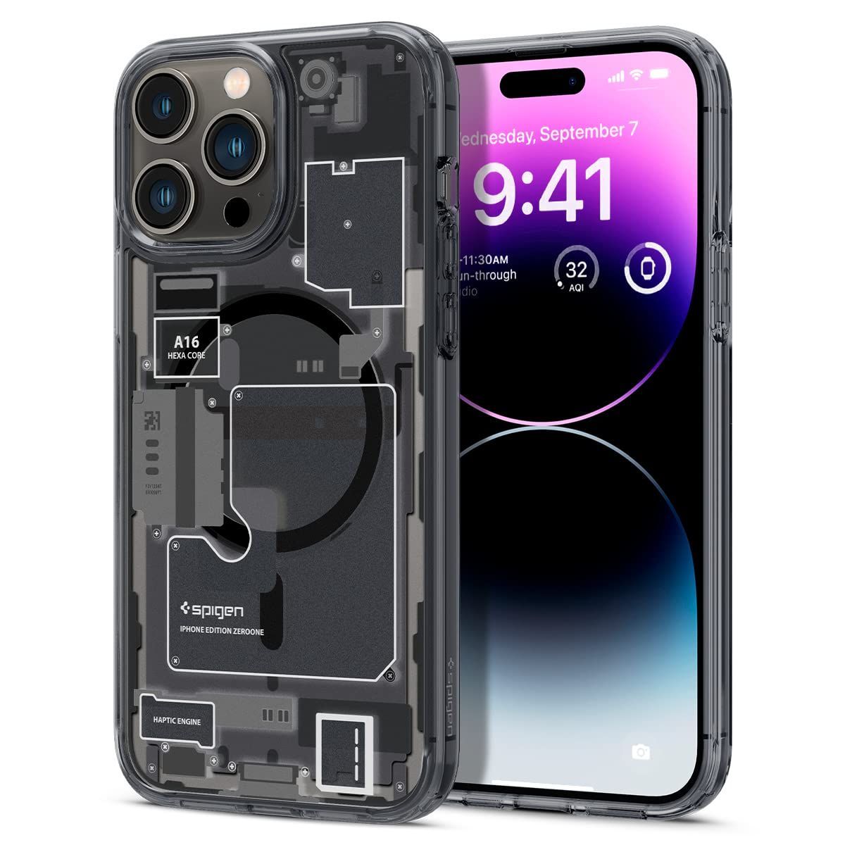 【人気商品】マグフィット ウルトラ・ハイブリッド ワイヤレス充電対応 ACS05540 適用カバー マグセーフ すり傷防止 耐衝撃 米軍MIL規格取得 2重構造 (ゼロ・ワン) 黄変なし マグネット搭載 MagS