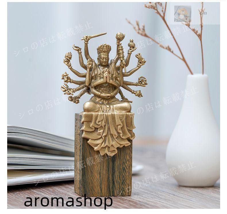 仏教美術 仏像 小仏像 準提菩薩 準提仏母仏像 銅製品 工芸品