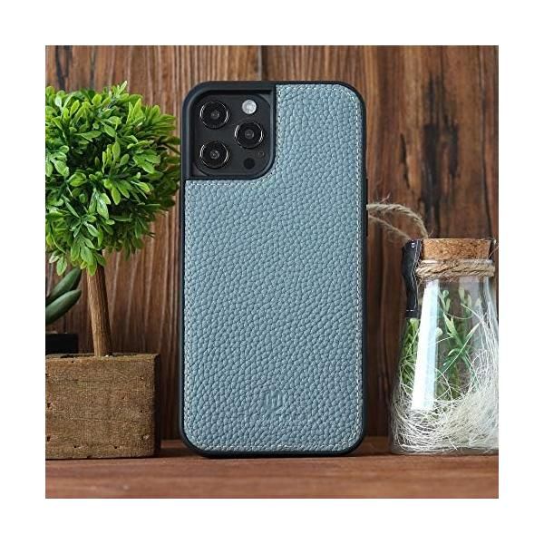 HANATORA] iPhone13 Pro ケース 本革 シュリンクカーフレザー