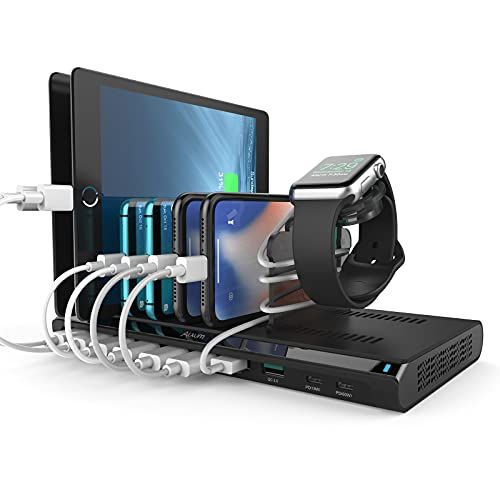 Alxum USB 充電ステーション 120W 10ポート QC3.0*1 PD
