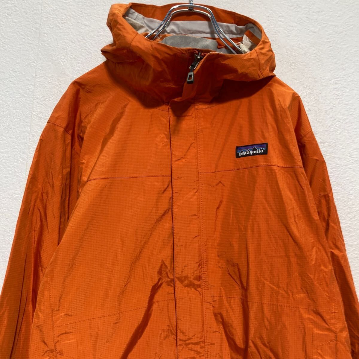 patagonia ジップアップ ナイロンジャケット M オレンジ パタゴニア 