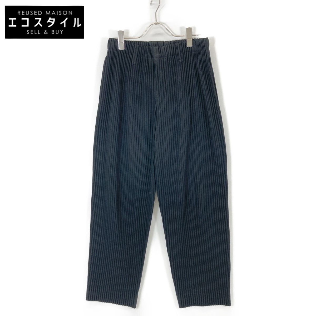 HOMME PLISSE ISSEY MIYAKE オムプリッセ イッセイミヤケ ﾌﾞﾗｯｸ HP55JF450 BASICS ﾊﾟﾝﾂ 1