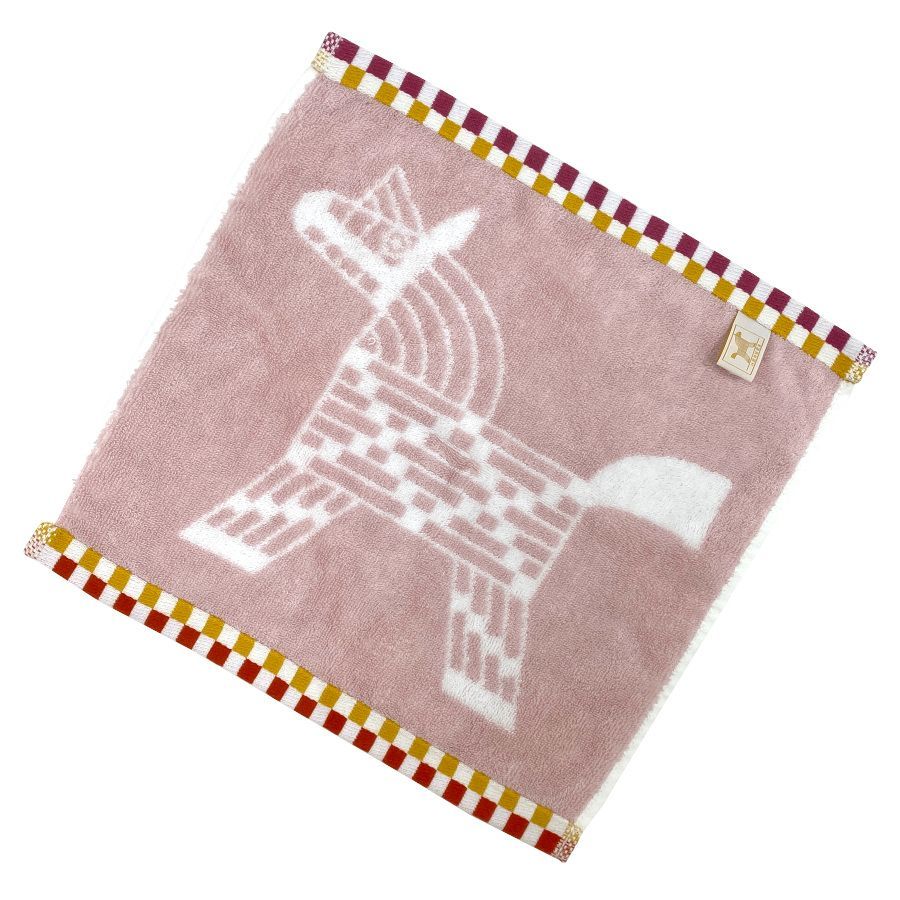 新品】エルメス HERMES ハンドタオル カレ・タオル 《 アニモー