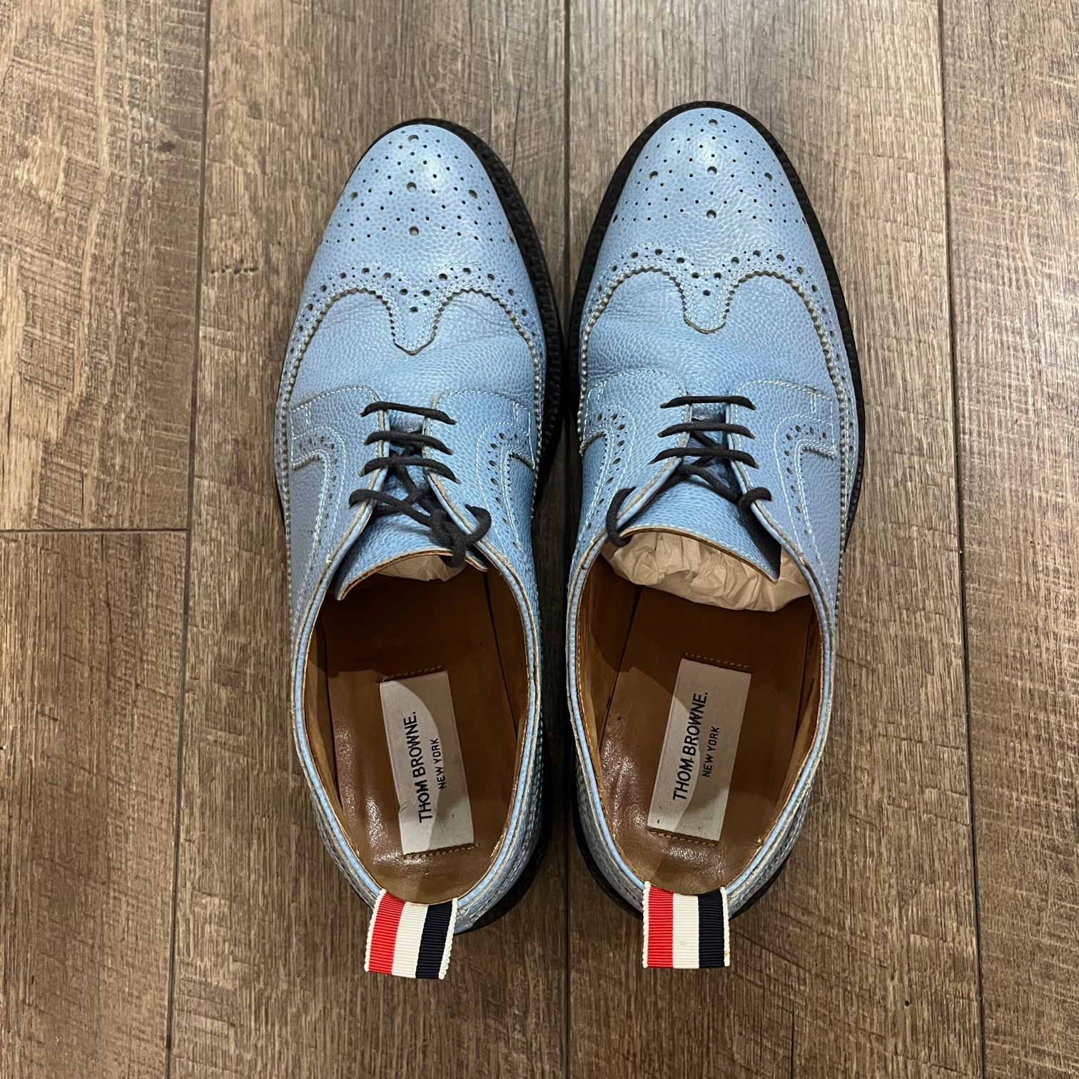 THOM BROWNE ウィングチップ レザー シューズ 革靴 短靴 トムブラウン 