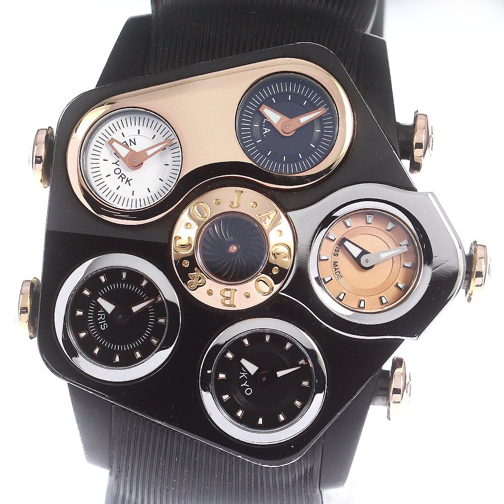 ジェイコブ JACOB&CO JC-GR1-24 グランド 5タイムゾーン クォーツ 