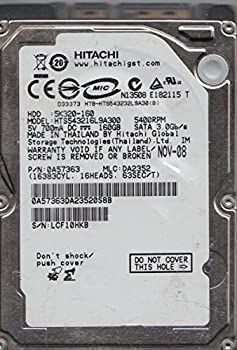 HTS543216L9A300 PN 0A57363 MLC DA2352 Hitachi 良い 160GB SATA 2.5