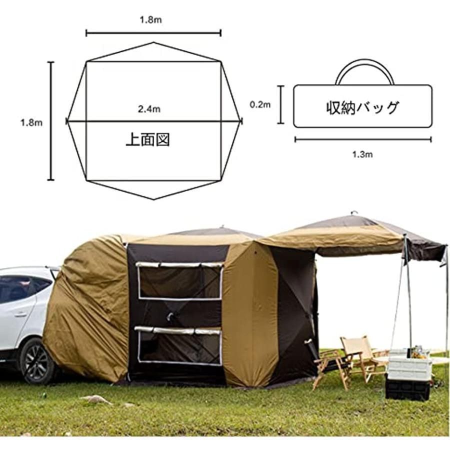 人気推薦◇車中泊 キャンプ アウトドア タイトル リアゲート カーサイドタープ トランクテント SUVラポップアップテント ンドフィールド リアゲート  ハッチバックテント 車c - メルカリ